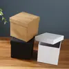 Caja de Embalaje Blanca Cuadrada con Tapa y Base, Caja de Papel Kraft, Caja Rígida, Caja de Regalo