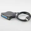 Usb a línea paralela de 25 pines interfaz DB25 IEEE 1284 impresora línea usb2.0 25 agujeros