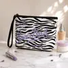 Moda Europeia e Americana Estampa de Leopardo Material de Mergulho Bolsa de Cosméticos Design de Nicho Bolsa para Batom e Cosméticos Bolsa de Higiene Pessoal Portátil para Viagem