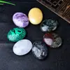 Cristal Natural Oval Piedra Jabón Piedra de Masaje Piedra de Energía Pieza de Mano Piedra Bruta Pulida Masaje Belleza Spa