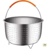 Vaporera Transfronteriza de 6 Cuartos de Acero Inoxidable 304, Set de Accesorios Instant Pot en Stock