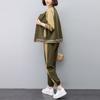 Nuevo traje deportivo casual de estilo coreano holgado de talla grande para cubrir la carne para primavera y otoño, moda de estilo occidental más joven