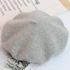 Fábrica de Boinas de Lã Atacado Chapéus de Artista Femininos para Outono e Inverno, Logo Personalizável, Circunferência da Cabeça Ajustável, Chapéus Vintage de Cor Sólida