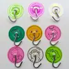 Ganchos Fuertes Adhesivos con Estampado Dorado, Ganchos Grandes Sin Rastro, Ganchos de Aluminio Creativos de Patrón Giratorio Colorido, Colgadores Grandes Multiusos Sin Taladro Sin Rastro