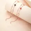 Pulsera de Trébol para Mujer Estilo Coreano de Moda Estilo Ins Pulsera de Ágata Sintética Moderna Versátil Joyería de Nácar de Alta Gama