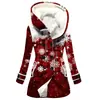 Casaco Trench Coat Feminino 2023 Novo, Quente para o Inverno, Estilo Europeu e Americano, Patchwork Colorido, Com Capuz, Venda Quente Transfronteiriça, Atacado