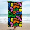 Alfombra de rizo patrón de moda toalla para sudar toalla de playa toalla de baño chal toallita de microfibra impresión digital costero