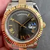 Aliexpress Laojia Azúcar Negro Hielo Serie Dd Semana Esfera con Números Romanos Reloj Mecánico Automático para Hombre