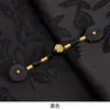 Nova Fivela de Tecido com Cauda Longa de Fio Enrolado Feita à Mão no Estilo Chinês, Botão Decorativo Superior Melhorado no Estilo Chinês Tradicional, Botão de Acessório de Roupa