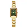 Reloj Cuadrado Pequeño de Acero para Mujer de Venta Caliente Transfronteriza, Reloj de Moda con Correa de Acero, Reloj Cuadrado Simple para Mujer, Exquisito Reloj de Nicho de Lujo Ligero para Mujer