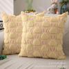 Funda de almohada de conejo bicolor para Pascua transfronteriza, felpa, cojín para sala de estar, sofá, decoración de fiesta, almohada al por mayor