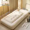 Sofá Perezoso que se puede reclinar y dormir, Perrera Humana Grande, Sofá Cama Plegable, Sillón de Sofá Individual Pequeño Estilo Crema para Dormitorio