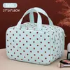 Bolsa de Armazenamento Simples de Pontos de Luxo com Múltiplos Compartimentos de Grande Capacidade Portátil para Passeios Organizador de Cosméticos à Prova d'Água Bolsa de Higiene Pessoal