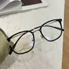 Marca Baolj Modelo Bl6018 Mismo Estilo Gafas de Titanio Chapadas en Oro 49 con Lentes Graduadas para Miopía, Gafas Ultraligeras 9 Gramos, Altura de Montura Amplia