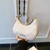 Bolso Femenino de Moda Transfronterizo Bolso de Media Luna Nicho Nuevo 2025 Bolso de Hombro para Viaje de Alta Gama Bolso de Hombro Cruzado Portátil