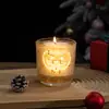 Caja de regalo de vela aromática navideña más vendida transfronteriza, ambiente festivo, decoración de vela aromática LED con sensor de luz de Halloween