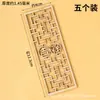 Decorações de Bolo de Lua Cheia de Bebê Cobra Estilo Chinês Moderno Ornatos Rochedo Leque Dobrável Nuvem Auspiciosa Tela de Madeira Topper de Sobremesa