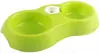 Novo comedouro para pet espessado tigela para gato tigela para cachorro tigela de comida para gato cachorro Bacia para Gato Bacia para Cachorro comer e beber plástico tigela dupla suprimentos