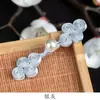Botões de Fecho Cheongsam, Botões de Quatro Rodas com Pérolas, Botões Chineses Tecidos à Mão, Acessórios de Botão Decorativos para Camisa Estilo Retro Dinastia Han