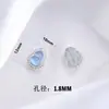 Nueva caja mágica de plata con múltiples anillos de calabaza con imitación de aguamarina, cuentas de agua moradas, accesorios para cadena de pulsera de teléfono móvil DIY