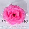 Simulación 8CM Cabeza de Flor de Rosa Venta al por Mayor Arreglo de Pared de Flores para Boda Arreglo de Flores de Planta Verde Tocado de Halloween Flor de Seda Rosa