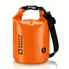 Popular bolsa multifuncional impermeable para exteriores transfronteriza, bolsa impermeable de PVC de un solo hombro/doble hombro para natación, playa, rafting y montañismo