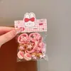 Nuevo Set Lindo de Gomas para el Cabello para Niñas Cuerdas para el Cabello de Dibujos Animados Alta Elasticidad No Daña el Cabello Accesorios para el Cabello Dulces y Femeninos
