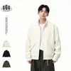 Chaqueta de Trabajo ACE Estilo Callejero Americano de Moda Corte Holgado Versátil Cuello Alto para Hombre, Top Casual Chic HJ5938