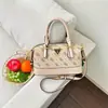Bolso de mano de moda transfronterizo de color contrastante para mujer, nuevo bolso cruzado ligero de lujo con textura, bolso de hombro cruzado clásico con estampado, bolso tote cruzado