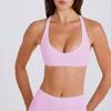 Sutiã Esportivo de Verão para Yoga, Fitness, Pilates, com Toque Nude, com Bojos para Mulheres, para Usar ao Ar Livre, Secagem Rápida, Costas Bonitas