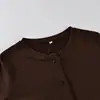 2026 Conjunto de Pijama de Tricô de Cor Sólida Estilo Europeu e Americano Novo, com Colete Cardigan e Shorts, Macio, Respirável, Roupa de Casa