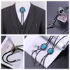 Polo Cuello Europeo y Americano Corbata BOLO para Hombre Corbata de Joya Flor de Cristal Collar Vintage Nuevos Accesorios