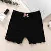 Calça de Segurança Fina de Verão para Meninas, Calça Modal Três Quartos Anti-Exposição Infantil, Boxer de Bebê com Babados de Borboleta