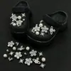 Moda de Alta Gama, Accesorios de Diamantes, Decoraciones Versátiles, Zuecos con Borlas de Fuegos Artificiales Estilo Xiaohongshu, Flores para Zapatos, Decoraciones de Perlas de Lunares