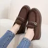 Zapatos de Tela del Viejo Pekín Invierno 2026 para Mujer Cálidos Casuales de Algodón Zapatos para Madre de Mediana Edad y Anciana Mocasines Versátiles de Moda
