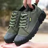 Nuevos Zapatos de Liberación Zapatos de Lona Protección Laboral en Campos de Cultivo Zapatos de Trabajo para Obra Zapatos de Goma Transpirables Zapatos de Caña Alta y Baja Venta Directa de Fábrica