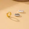 Accesorios para Placa de Plata de Ley S925 Hechos a Mano DIY Patrón de Martillo Anillo de Plata Meteorito Anillo Cerrado Collar Pulsera Cuerda Trenzada Accesorios con Cuentas
