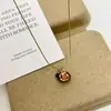 Colar de Romã Vermelha Retrô Outono e Inverno Feminino Design de Nicho Pingente Luxo Acessível Corrente de Clavícula Versátil Corrente de Suéter Acessórios