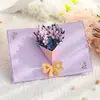Regalo de ramo creativo para profesores, tarjeta de agradecimiento, regalo del Día de San Valentín, tarjeta transfronteriza, tarjeta de felicitación 3D de alta gama para el Día del Maestro