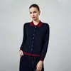 Cárdigan de Punto Bloque de Color Falso Dos Piezas Estilo Perezoso para Mujer, Nuevo Modelo Primavera Temprana 2026, Top de Lana Casual Versátil Petite
