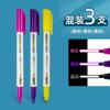 Set de Plumas de Contorno de Doble Línea de 12 Colores, Resaltador Fluorescente Plateado Brillante Multicolor de Moda para Journaling