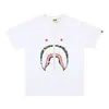 Camisetas de Marca de Moda Transfronteriza para Parejas para Hombres y Mujeres, Camiseta de Manga Corta con Cuello Redondo y Letras Digitales para Hombre, Cabeza de Mono Bape, Camiseta de Manga Corta para Mujer de Comercio Exterior