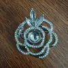 Base de Broche com Design de Flor Matte de Alta Qualidade, Base de Broche Criativa DIY de Pérola para Roupas, Pino Versátil de Acessório para Roupas