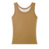 Camiseta Base Térmica Engrosada con Forro de Lana Chaleco Anti-Pilling Ajustado para Usar como Base Chaleco Cálido Exterior Top sin Mangas