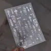 Adesivos de Manicure Metálicos Tomoni Estilo Escuro Adesivos para Unhas Joias Mistas de Asas de Anjo Gótico de Alta Qualidade