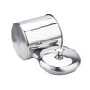 Taza de acero inoxidable 304 de boca pequeña, ideal para estudiantes de jardín de infantes, con tapa y asa, para té, directa de fábrica.
