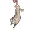 Sandalias de mujer Baotou de alta gama con tacón de copa vacío, primavera y verano, nuevas con flores de diamantes de imitación y cristales, tacones puntiagudos.