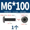 Tornillos para Muebles de Acero Inoxidable 304 Negros con Cabezas Planas Grandes, Allen, Cabezas Redondas, Tornillos de Borde Biselado y Pernos para Contrachapado