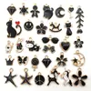 Conjunto misto de pequenos acessórios, pulseira DIY de liga com gotas de óleo, colar, brinco, pingente, chaveiro, acessório e pacote de material de decoração
