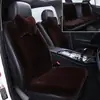 Cojín para Asiento de Coche Invierno Felpa de Conejo Lana Alfombrilla de Coche Asiento Individual Calefacción Cálida Antideslizante Cintura Pequeña Cojín para Asiento Trasero Pieza Única